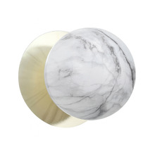 Lassie Marble Opal Glass Cool White LED Outdoor Wall Light